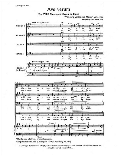 W.A. Mozart: Ave verum Corpus, Mch4 (Chpa)