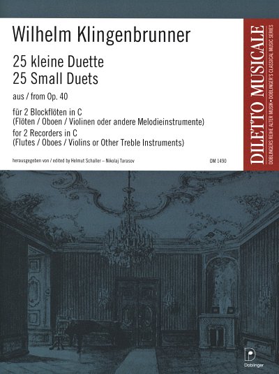W. Klingenbrunner: 25 kleine Duette aus op. 40, 2Bfl (Sppa)