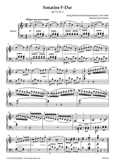 DL: G.F.H. Enckhausen: Sonatine F-Dur op. 75, Nr. 2