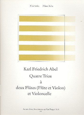 C.F. Abel: 4 Trios Op.16 (Parts), 2FlVc (Stsatz)