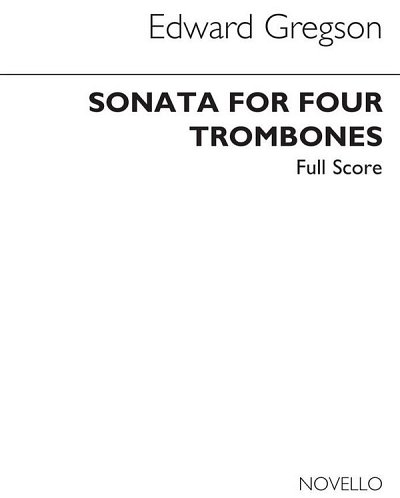 E. Gregson: Sonata for Four Trombones, 4Pos (Part.)