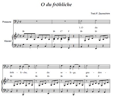 DL: (Traditional): O du fröhliche, PosOrg (Par2St)
