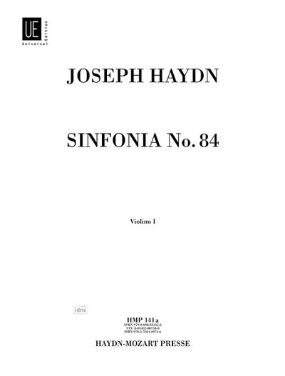 J. Haydn: Sinfonia Nr. 84 Hob. I:84 , Sinfo (Vl1)