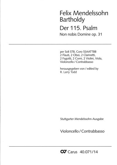 F. Mendelssohn Barth: Der 115. Psalm A 9 (1830) (VcKb)