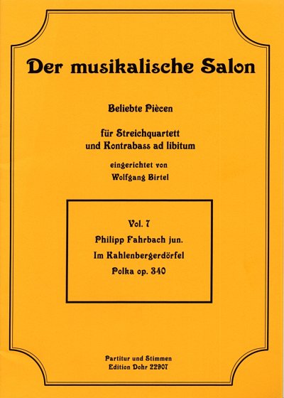 P. Fahrbach jun.: Im Kahlenbergerdörfel Polk, 4/5Str (Pa+St)