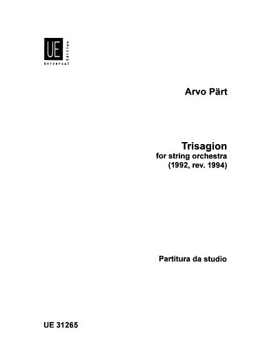 A. Pärt: Trisagion, Stro (Stp)