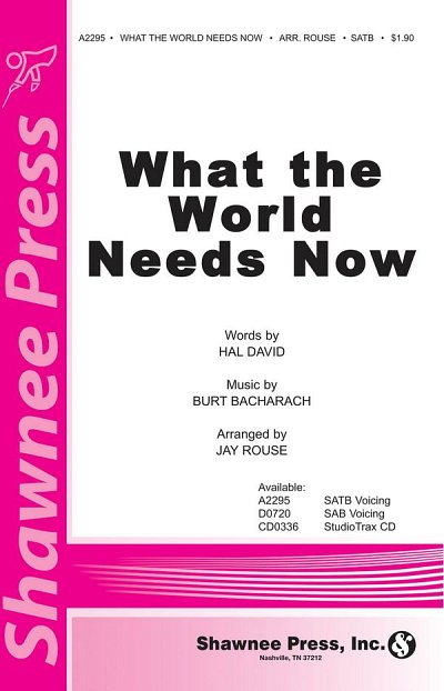 B. Bacharach: What the World Needs Now, GchKlav (Chpa)