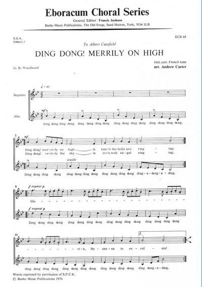 Ding Dong Merrily On High, FchKlav (Chpa)