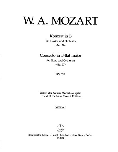 W.A. Mozart: Konzert für Klavier und Orchester Nr., KlavOrch