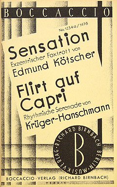 Koetscher Edmund + Krueger Hanschmann: Sensation + Flirt Auf