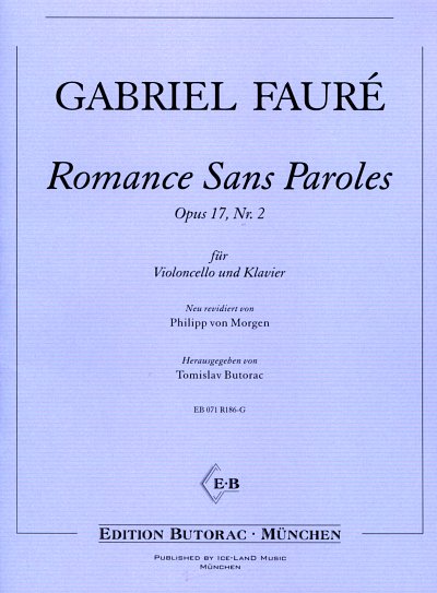 G. Fauré: Romance Sans Paroles op. 17/2, VcKlav (KlavpaSt)