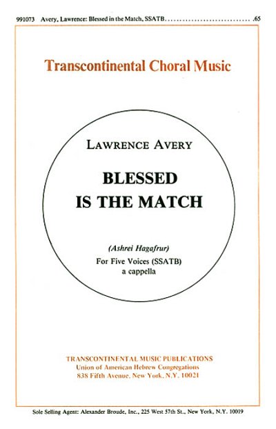 Blessed Is The Match ashrei Hagafrur, GchKlav (Chpa)