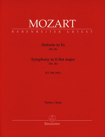W.A. Mozart: Sinfonie Nr. 26 Es-Dur KV 184 (1, Sinfo (Part.)