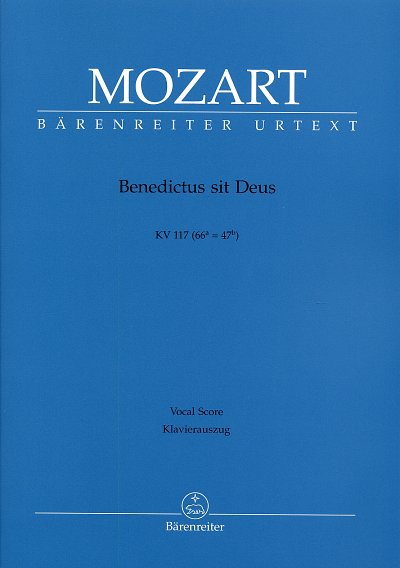 W.A. Mozart: Benedictus sit deus KV117, GesGchOrchOr (KA)