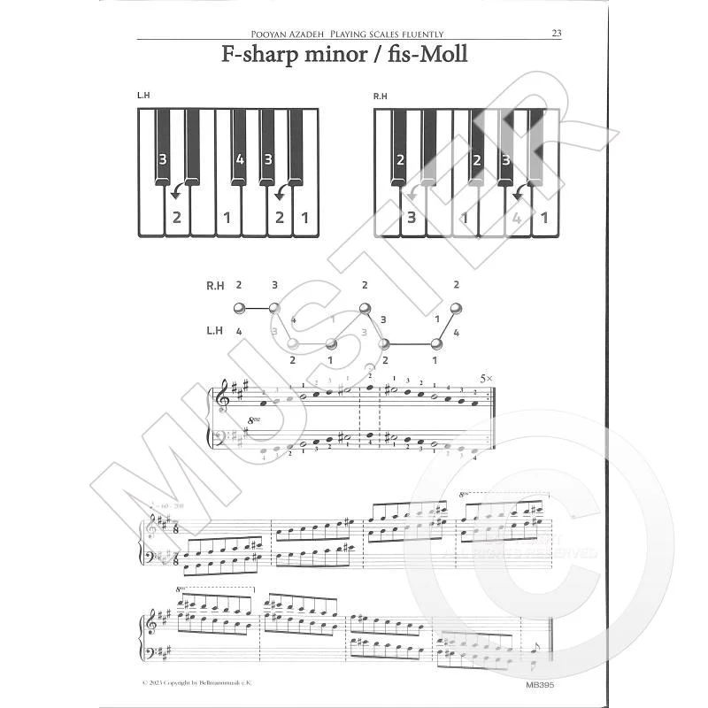P. Azadeh: Tonleitern fließend spielen, Klav (3)