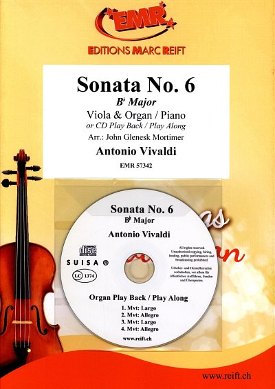 A. Vivaldi: Sonata No. 6, VaKlv/Org (+CD)