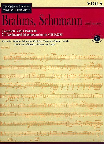 Brahms, Schumann & More - Volume 3, Va (CD-ROM)