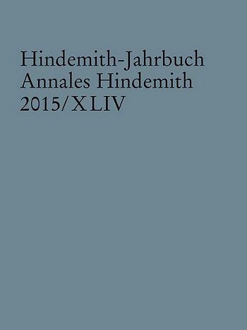P. Hindemith: Hindemith-Jahrbuch 44 (Bu)