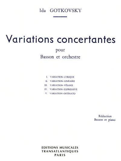I. Gotkovsky: Variations concertantes, FagOrch (KASt)