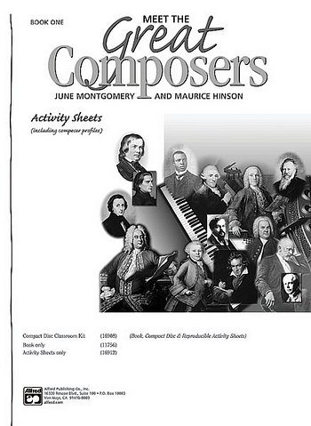 M. Hinson: Meet the Great Composers. Book 1 Act sht, Klav