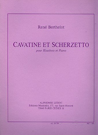 R. Berthelot: Cavatine Et Scherzetto, ObKlav (KlavpaSt)