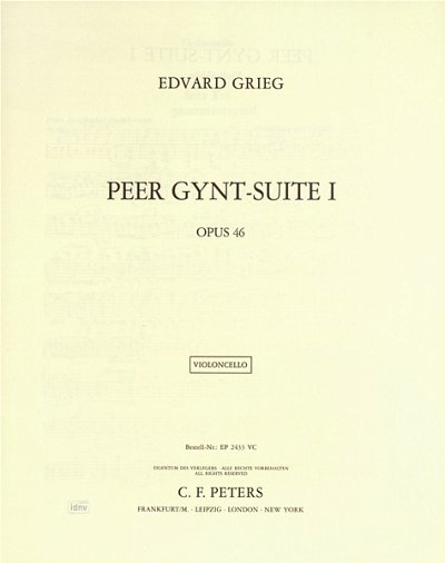 E. Grieg: Peer Gynt Suite Nr. 1 op. 46 (Vc)