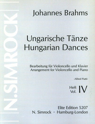 J. Brahms: Ungarische Tänze Vol. 4, VcKlav