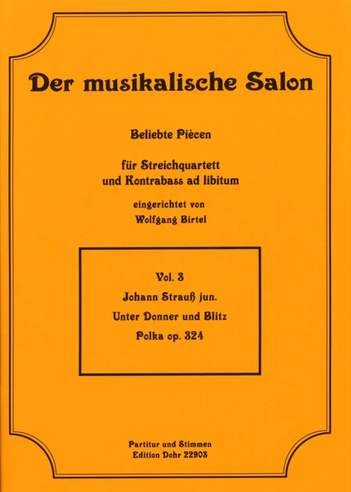 J. Strauß (Sohn): Unter Donner und Blitz op., 4/5Str (Pa+St) (0)