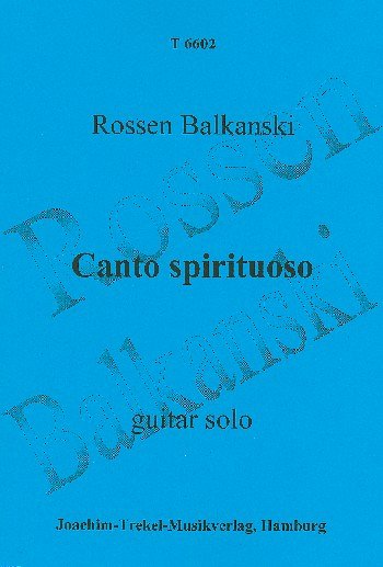 B. Rossen: Canto spirituoso, Gitarre