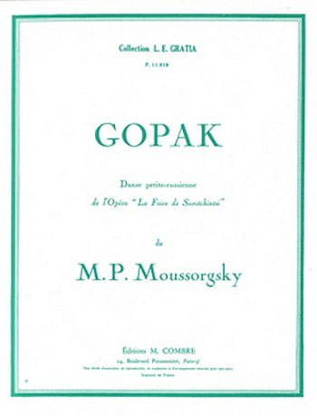 M. Mussorgski: Gopak extr. de La Foire de Sorotchintsk, Klav