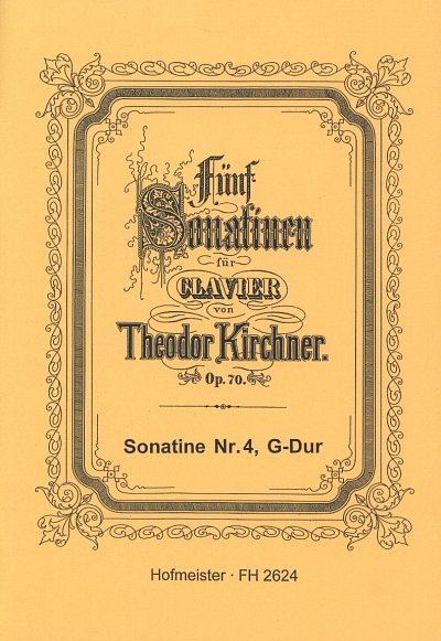 AQ: T. Kirchner: Sonatine G-Dur op.70,4 für Klavier (B-Ware)