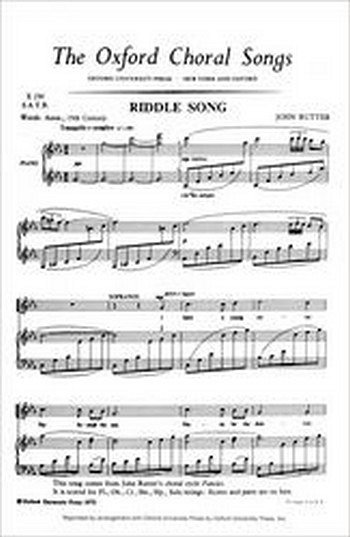 J. Rutter: Riddle Song