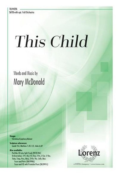 M. McDonald: This Child, GchKlav (Chpa)