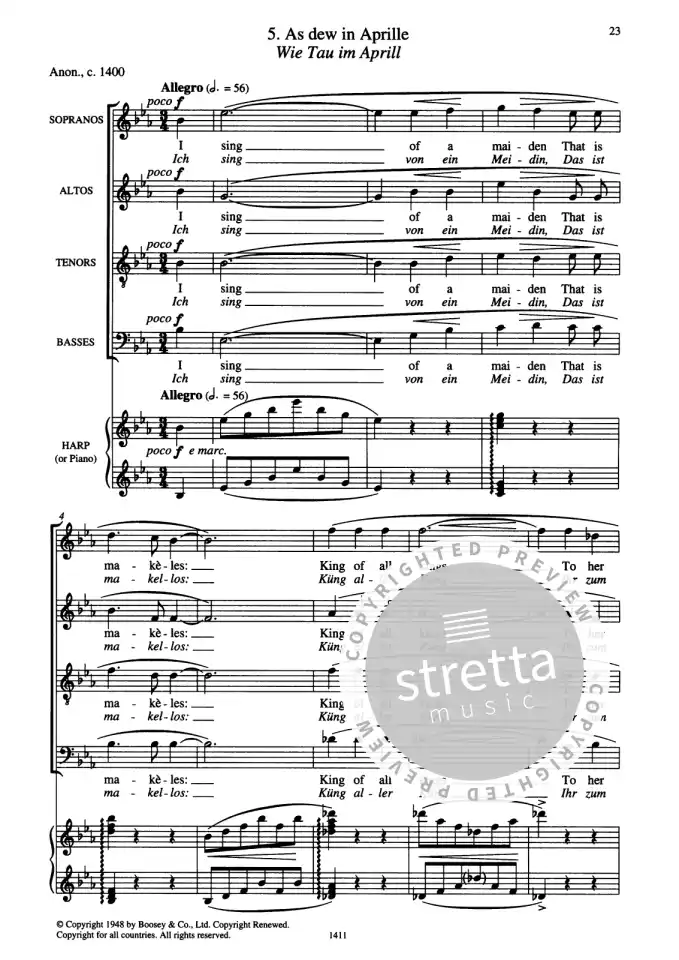 B. Britten: A Ceremony of Carols op. 28, Gch4HfKlv (Klavpa) (2)