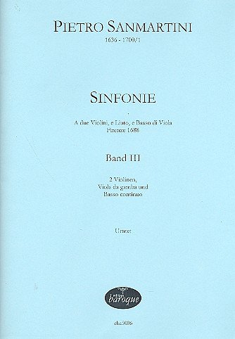 Sinfonien Band 3 für 2 Violinen, (Pa+St)