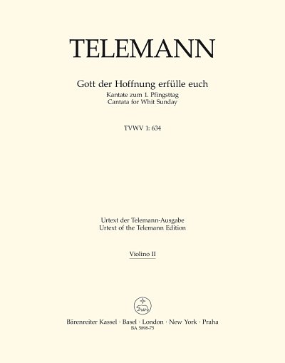 G.P. Telemann: Gott der Hoffnung erfülle euch TVWV 1:634