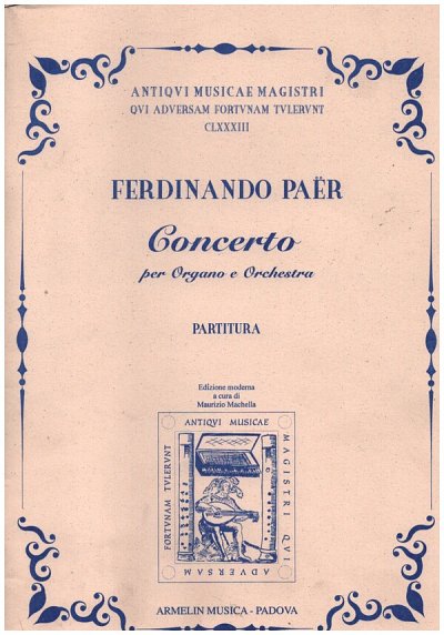 Concerto Per Organo e Orchestra, OrgOrch (Part.)