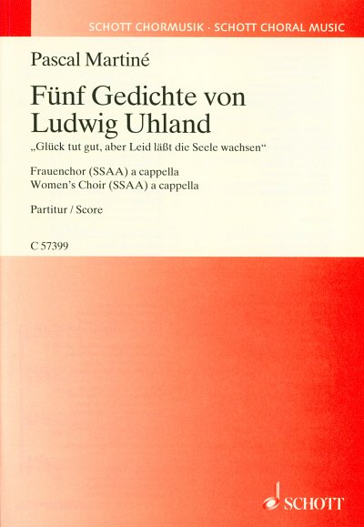 P. Martiné: Fünf Gedichte von Ludwig Uhland , Fch (Chpa)