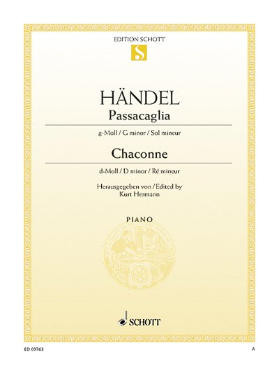 DL: G.F. Händel: Passacaglia g-Moll / Chaconne d-Moll, Klav