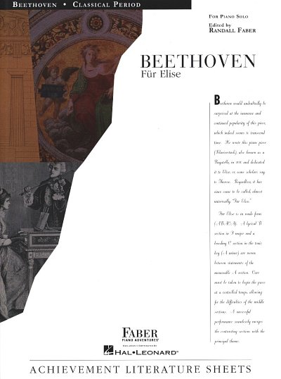 L. v. Beethoven: Piano Adventures - Fuer Elise, Klav