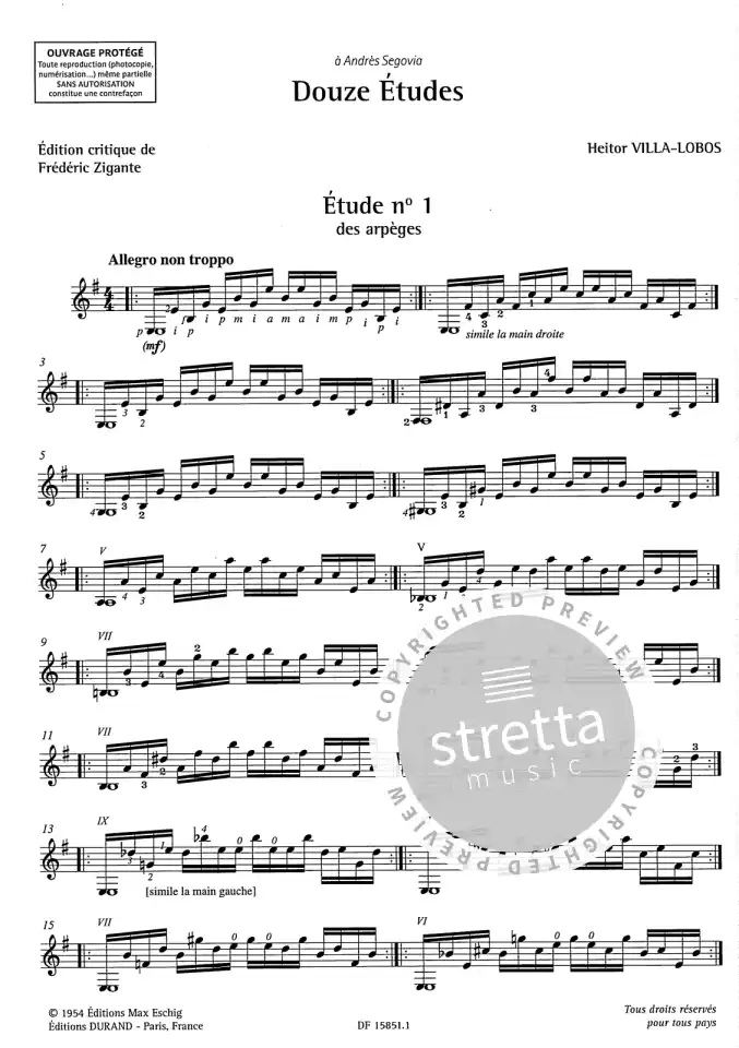H. Villa-Lobos: Douze Études, Git (1)