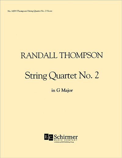 R. Thompson: String Quartet No. 2