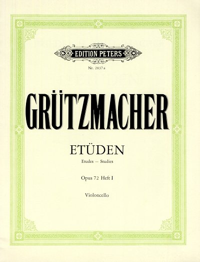 F. Grützmacher: 12 Etüden op. 72/1, Vc