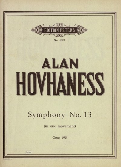 A. Hovhaness: Sinfonie 13 Op 190