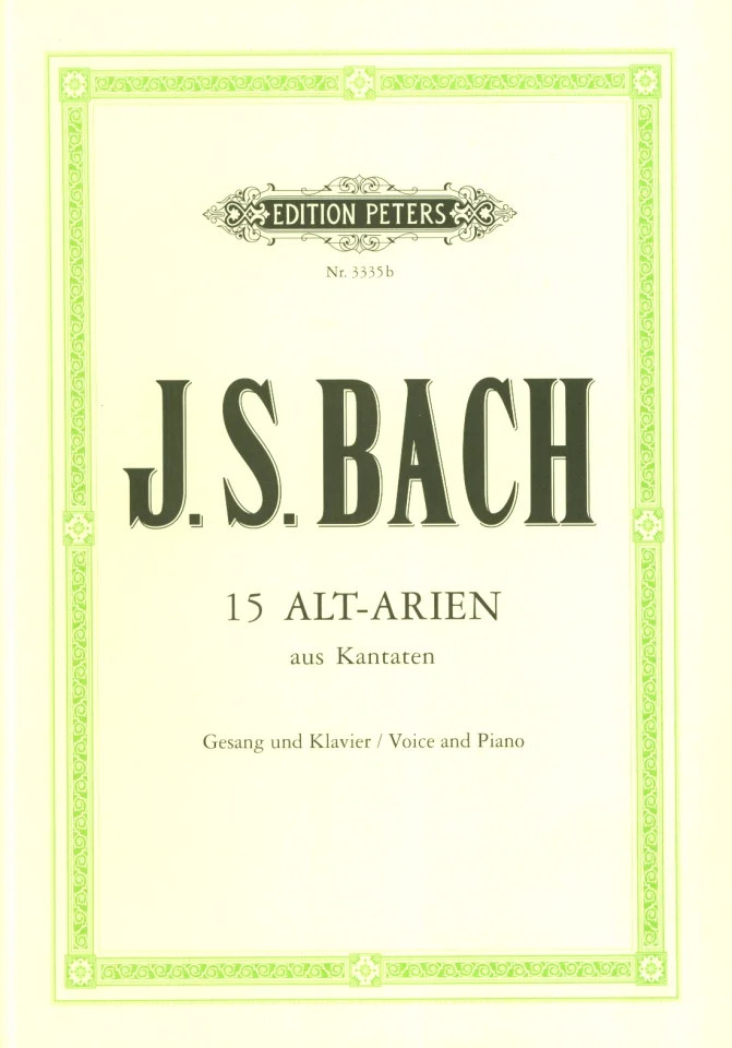 J.S. Bach: 15 Arien aus Kantaten, GesAKlv (KA) (0)