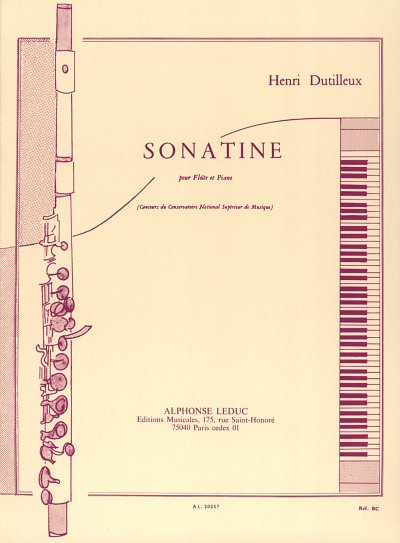 H. Dutilleux: Sonatine, FlKlav (KlavpaSt)