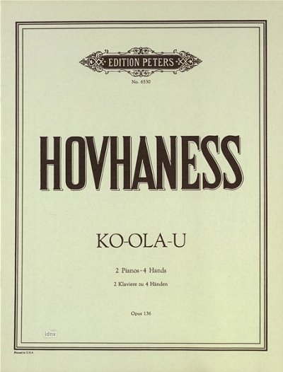 A. Hovhaness: Ko-ola-u op. 136