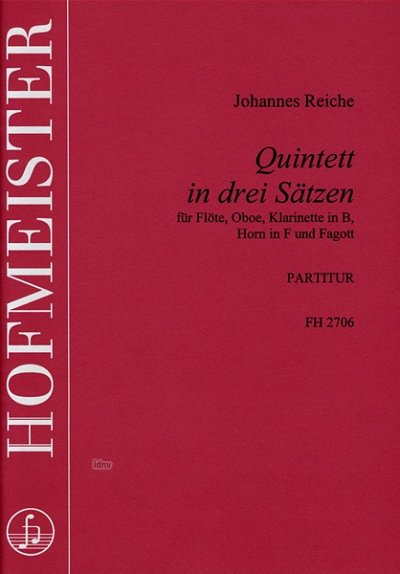J. Reiche: Quintett in 3 Sätzen für Flöte, Oboe, (Part.)