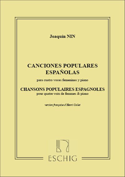 Chansons Populaires Espagnoles, I. Castillane,, 4Sax (Part.)