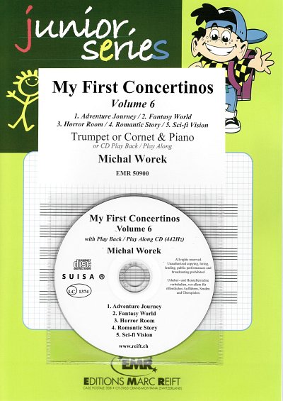 M. Worek: My First Concertinos Volume 6, Trp/KrnKlav (+CD)